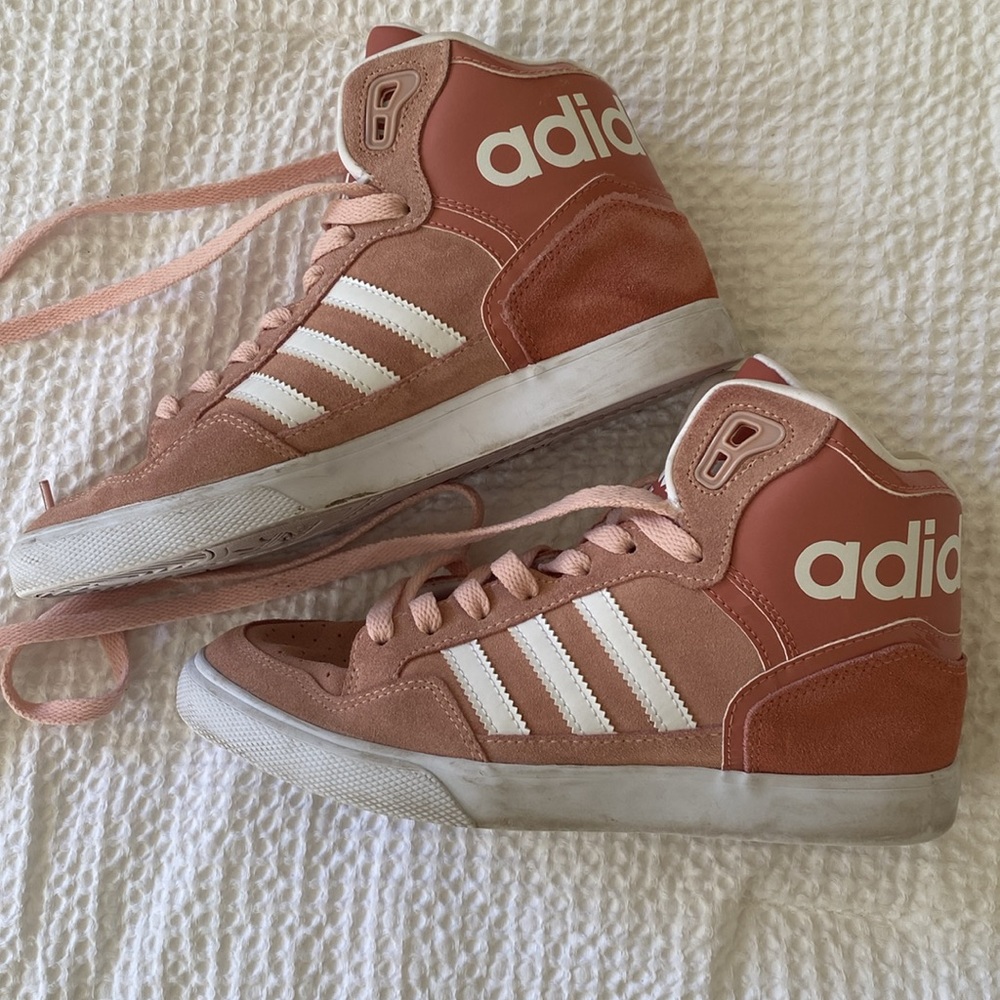 Pink Adidas Mids